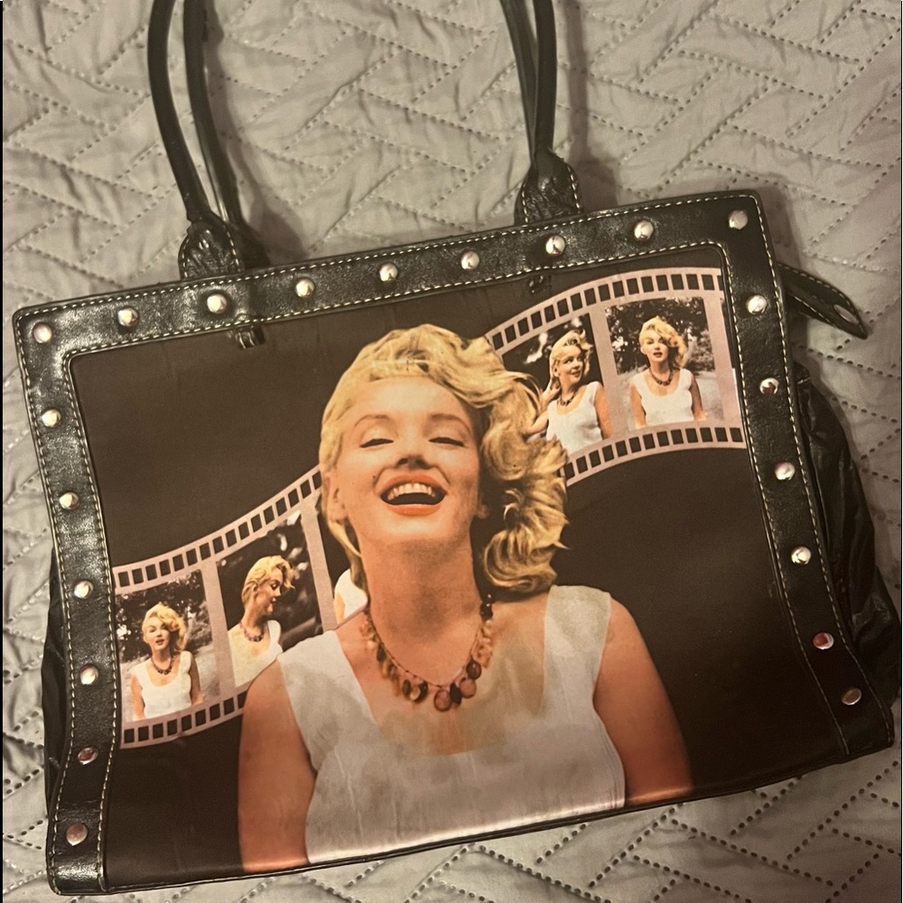 Marilyn Monroe Studded Tote Purse